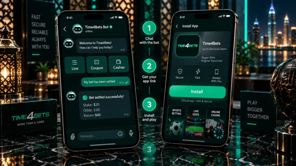 time4bets telegram and iphone